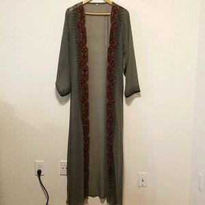 Embroidered and Beaded Cardigan